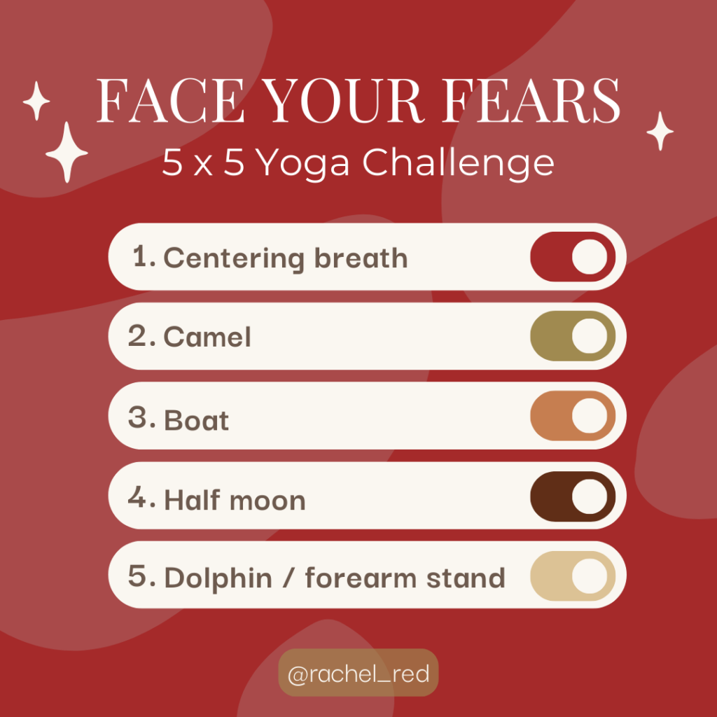 5x5 Yoga Challenge Face Your Fears